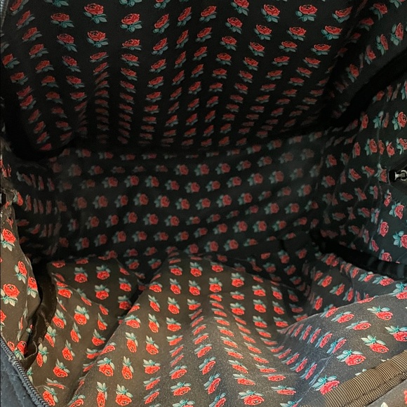 EUC Black quilted Vera Bradley backpack - Picture 4 of 5